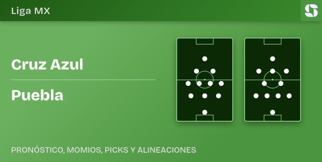 Cruz Azul vs Puebla: alineaciones previstas, Liga MX Apertura 2026