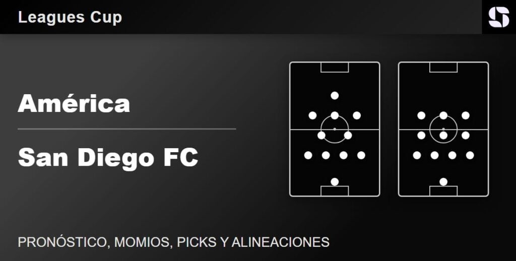 América vs San Diego FC alineaciones probables Leagues Cup