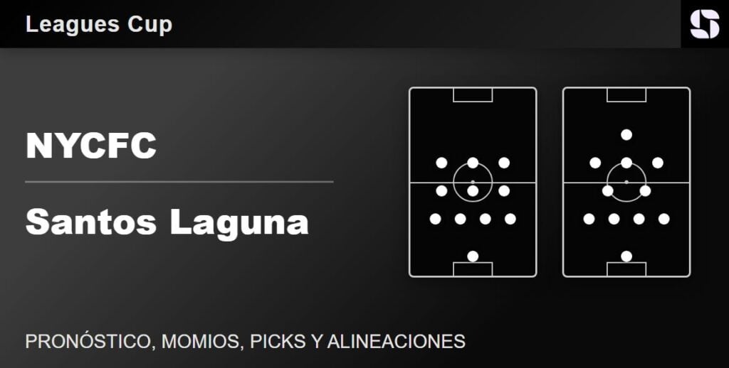NYCFC vs Santos Laguna alineaciones probables Leagues Cup