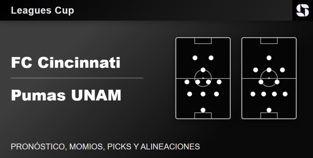 FC Cincinnati vs Pumas UNAM predicted lineups Leagues Cup