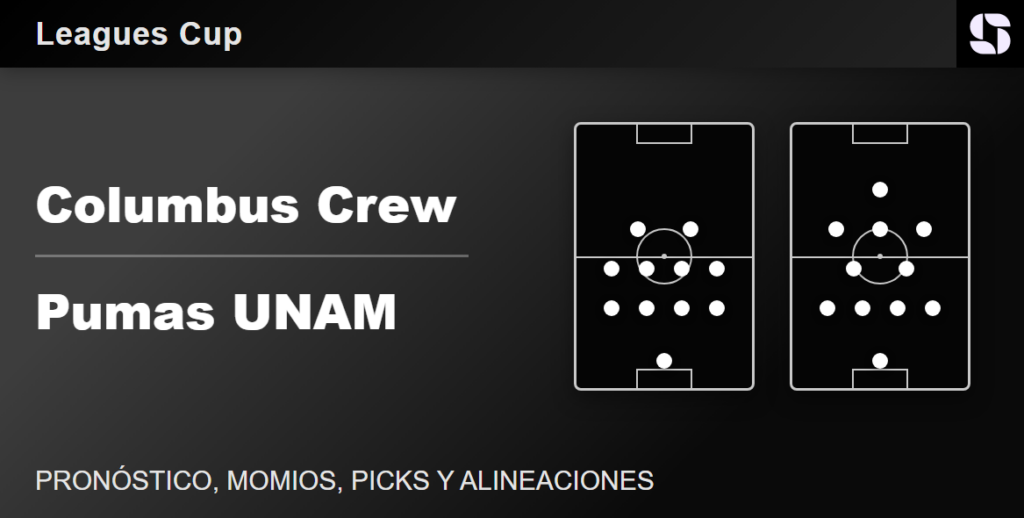 Columbus Crew vs Pumas UNAM predicted lineups Leagues Cup
