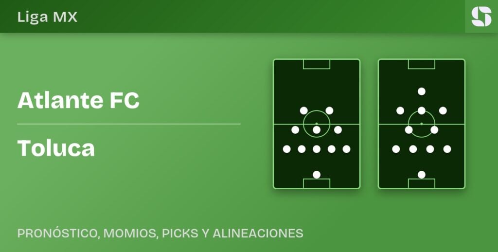 Atlante FC vs Toluca predicted formations
