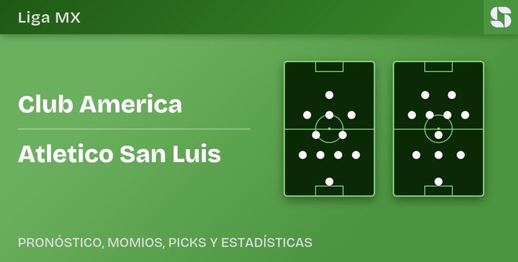 Club America vs Atletico San Luis predicted formations
