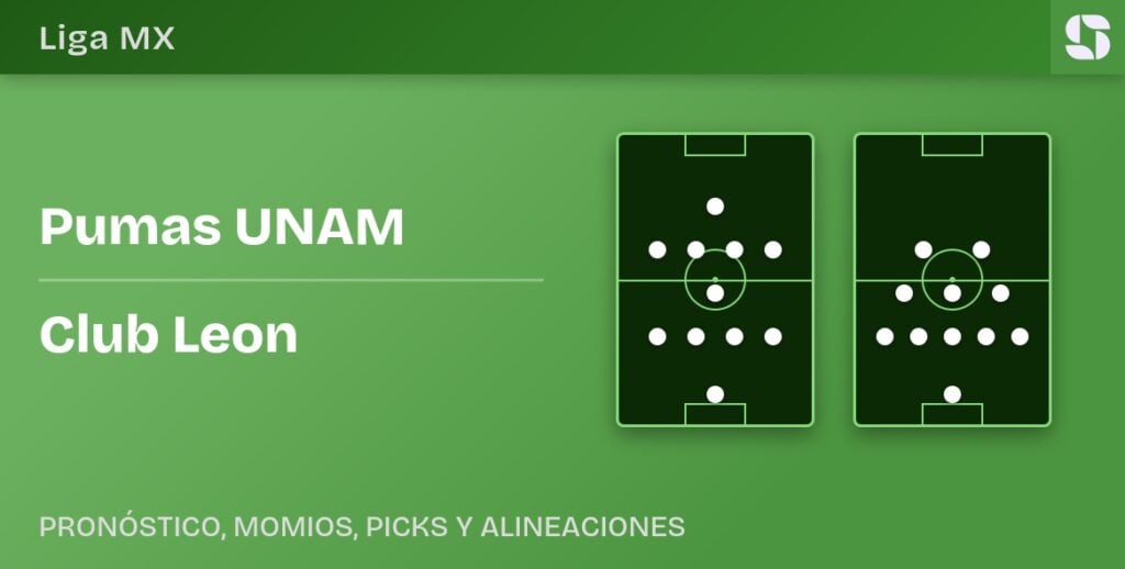 Pumas UNAM vs Club Leon predicted formations