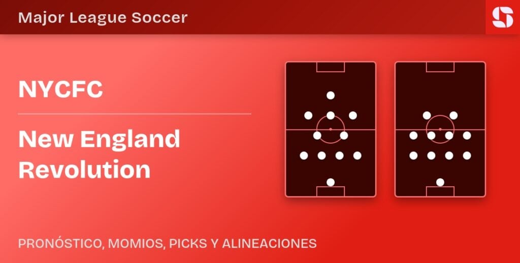 NYCFC vs New England Revolution predicted formations