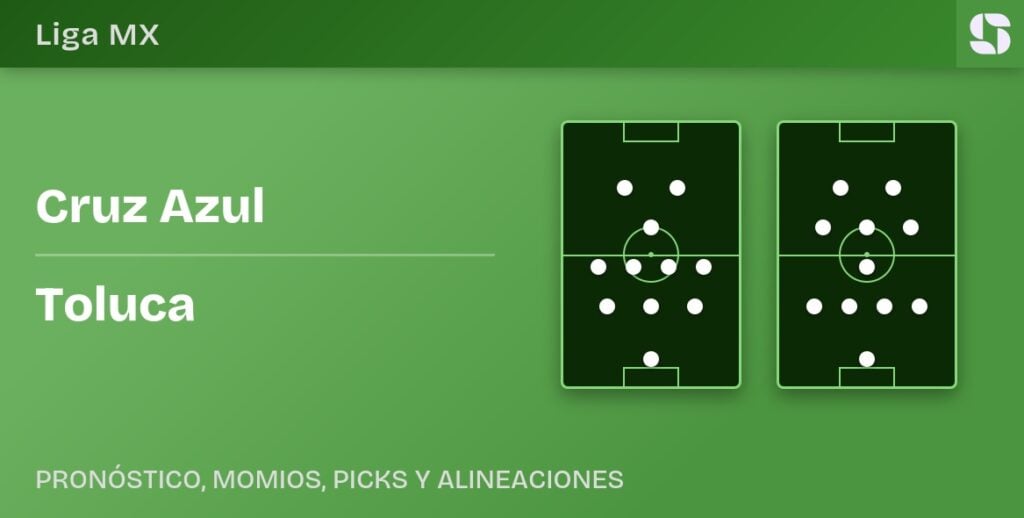 Cruz Azul vs Toluca predicted formations