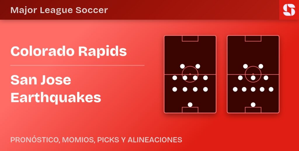 Colorado Rapids vs San Jose Earthquakes predicted formations