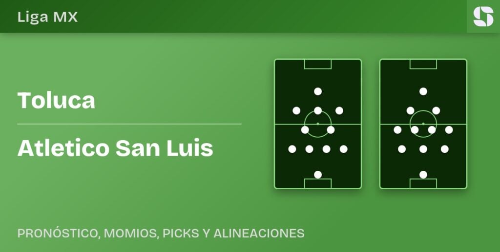 Toluca vs Atletico San Luis predicted formations