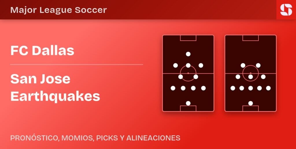 FC Dallas vs San Jose Earthquakes predicted formations