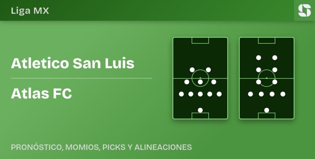 Atletico San Luis vs Atlas FC predicted formations