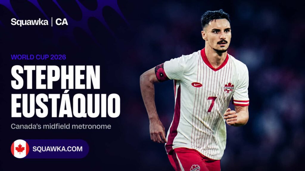 Stephen Eustáquio in action for Canada ahead of the World Cup 2026