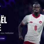 Ismaël Koné in action for Canada ahead of the World Cup 2026