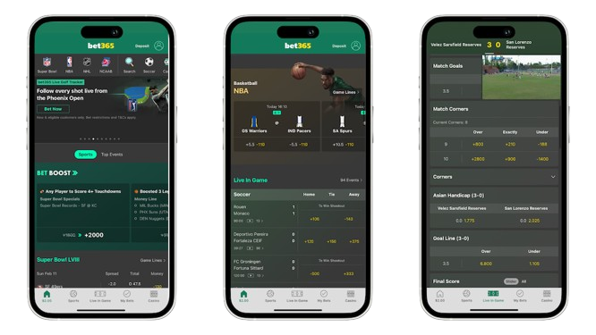 Bet365's app in the Canadian market is an example of a great betting app.