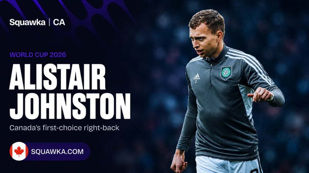 Alistair Johnston, Canada's first-choice right-back, in action for Celtic ahead of the World Cup 2026