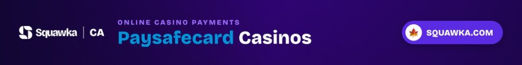 Paysafecard casinos - Squawka Canada banner