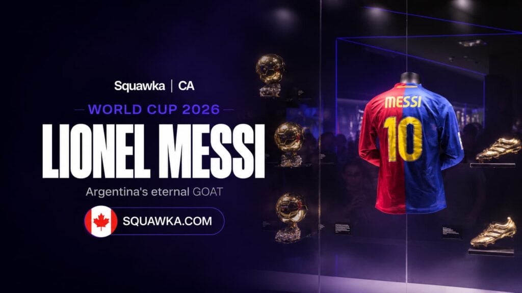 Lionel Messi graphic for his World Cup 2026 records profile