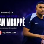 Kylian Mbappe graphic for his World Cup goals profile