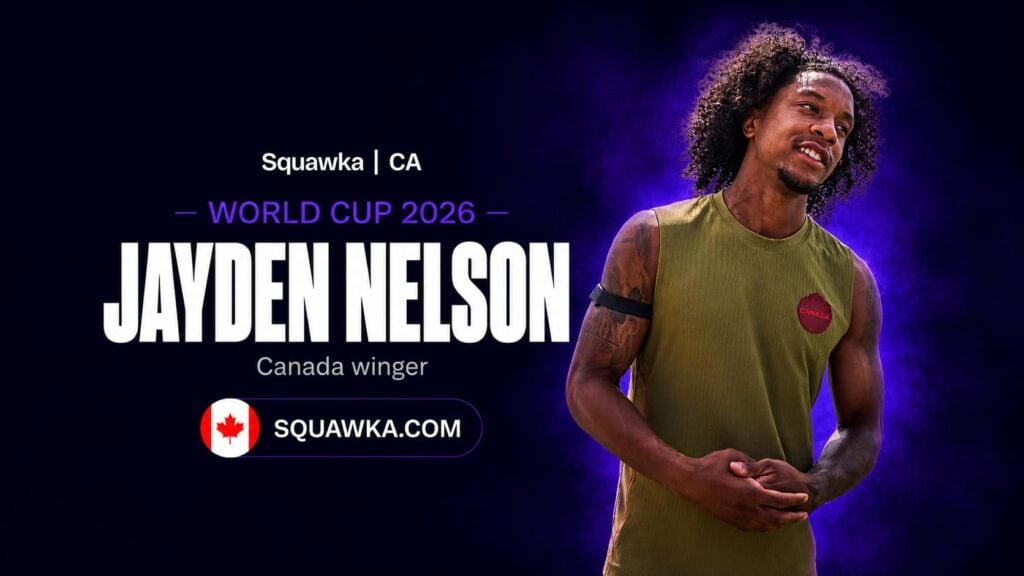Jayden Nelson in Canada training kit ahead of the World Cup 2026