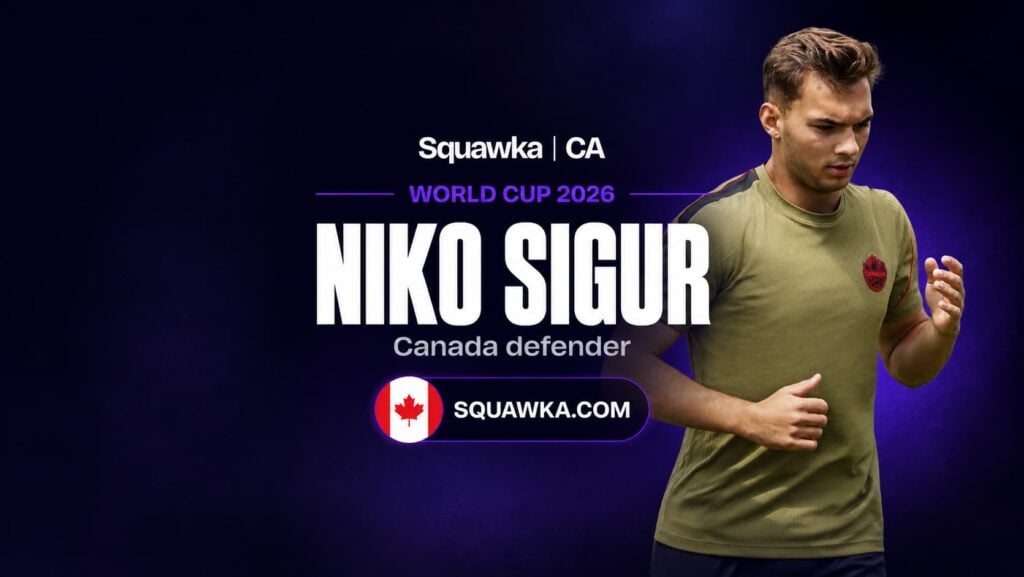 Niko Sigur training with Canada ahead of the World Cup 2026