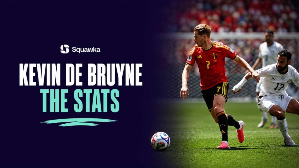 Kevin De Bruyne on the ball for Belgium