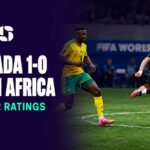 Canada in action against South Africa in the World Cup 2026 Round of 32