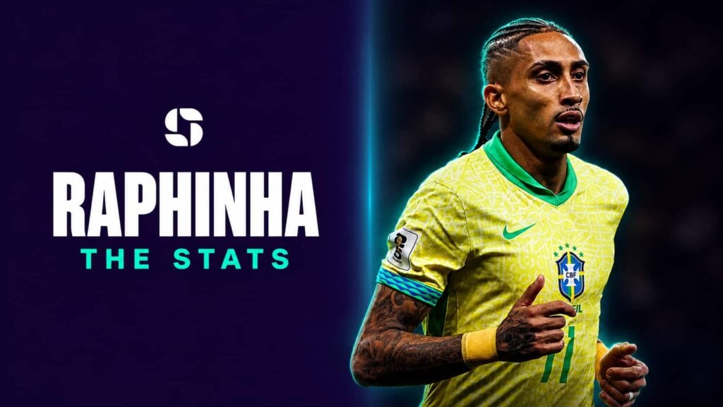 Raphinha in action for Brazil
