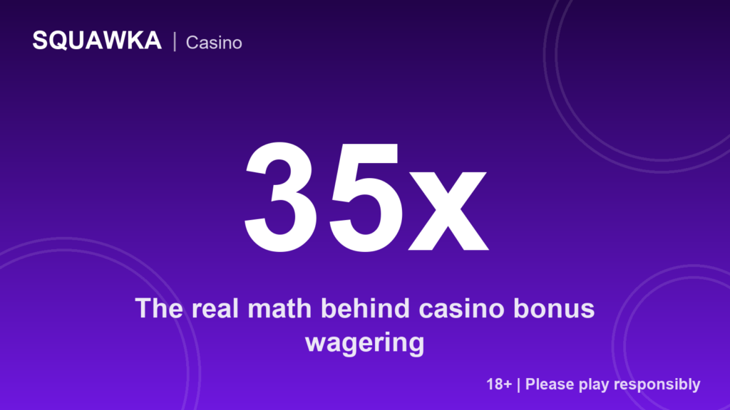 35x: the real math behind casino bonus wagering