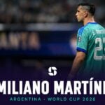 Emiliano Martínez of Argentina in his goalkeeper kit during the World Cup 2026.