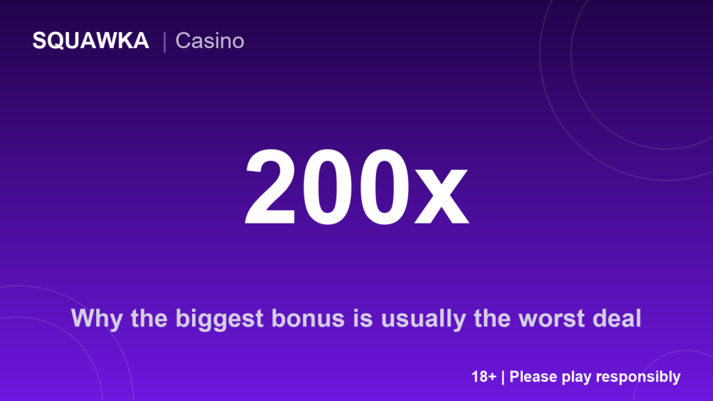 Why the biggest bonus is usually the worst deal
