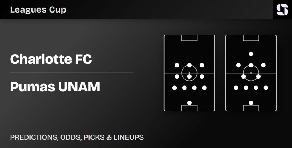 Charlotte FC vs Pumas UNAM predicted lineups Leagues Cup