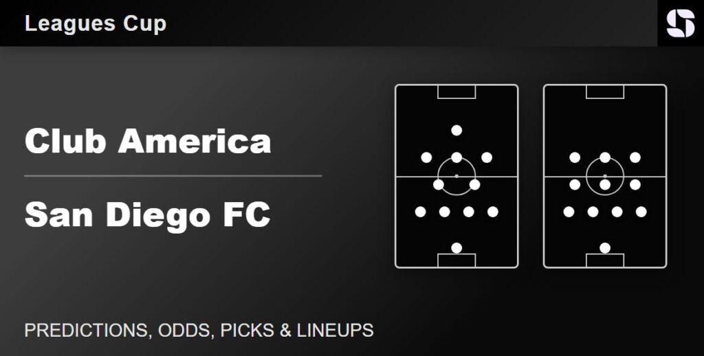 Club America vs San Diego FC predicted lineups Leagues Cup