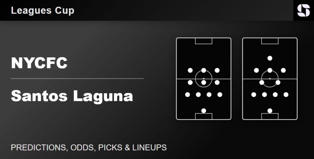 NYCFC vs Santos Laguna predicted lineups Leagues Cup