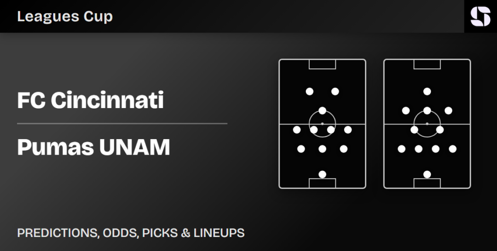 FC Cincinnati vs Pumas UNAM predicted lineups Leagues Cup