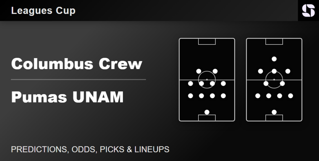 Columbus Crew vs Pumas UNAM predicted lineups Leagues Cup