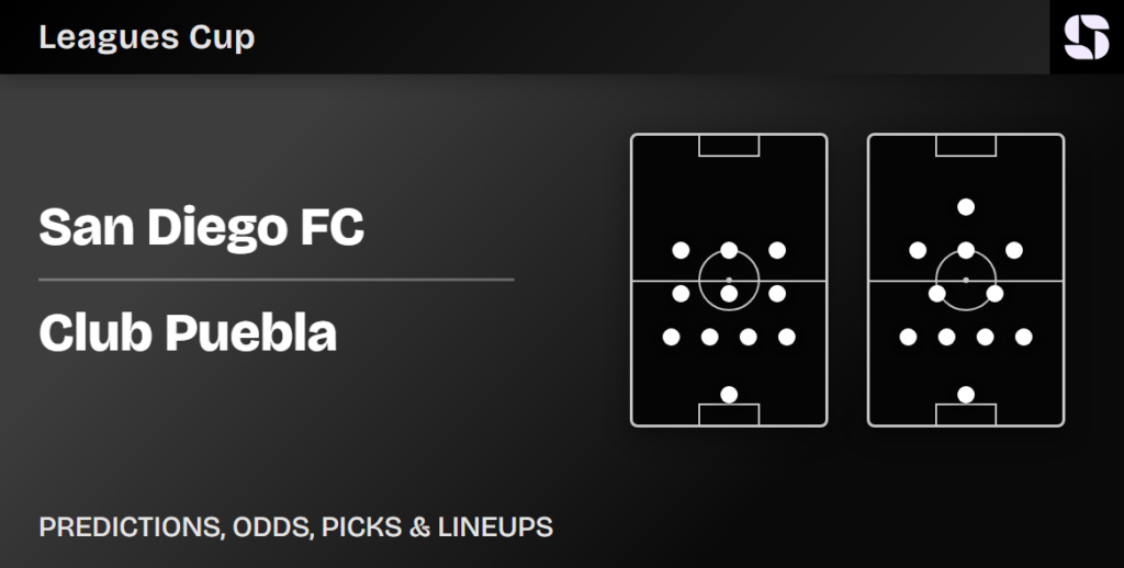 San Diego FC vs Club Puebla predicted lineups Leagues Cup