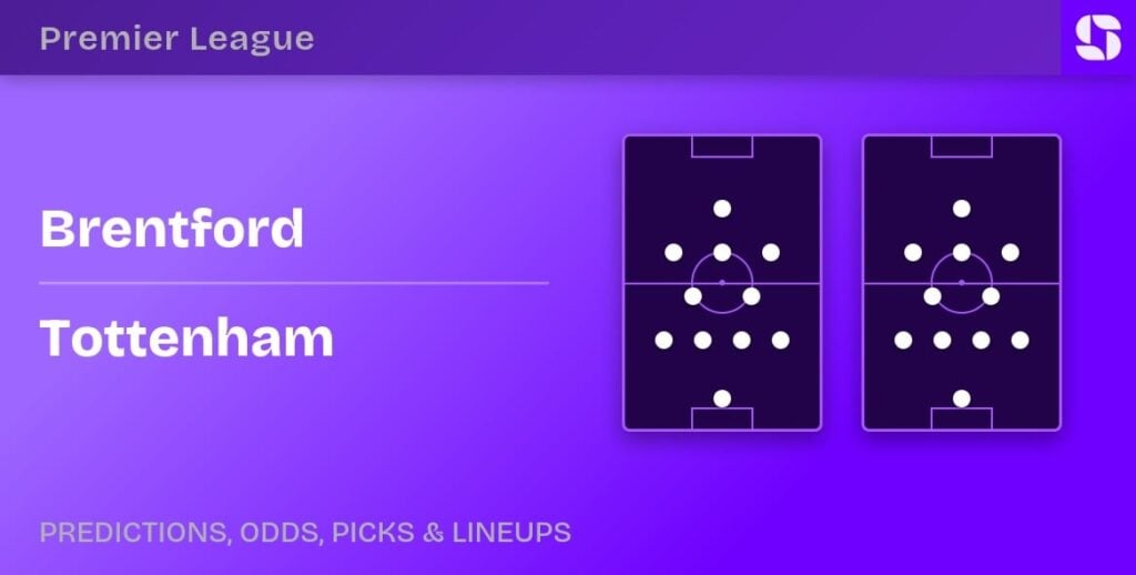 Brentford vs Tottenham predicted formations