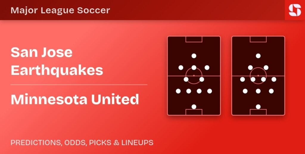 San Jose Earthquakes vs Minnesota United predicted formations