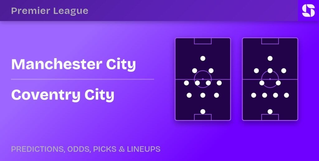 Manchester City vs Coventry City predicted formations