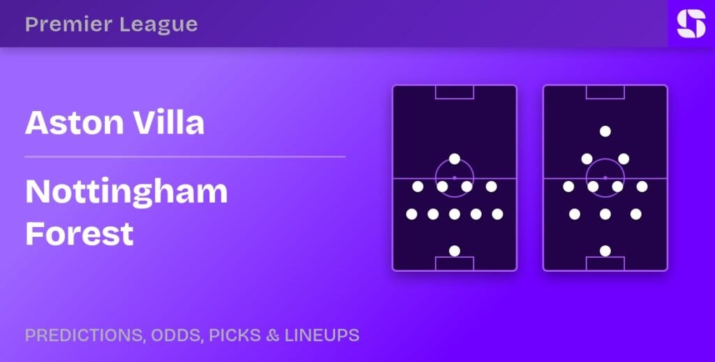 Aston Villa vs Nottingham Forest predicted formations