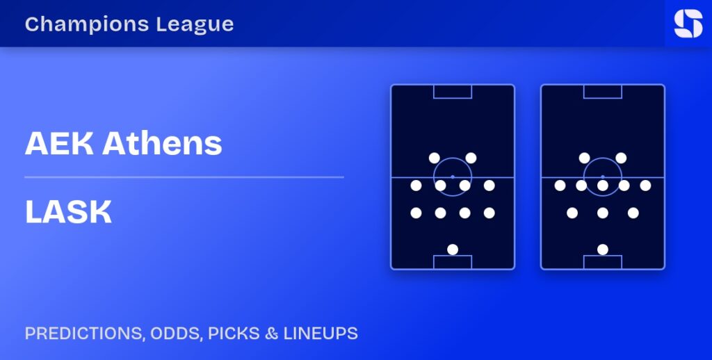 AEK Athens vs LASK predicted formations