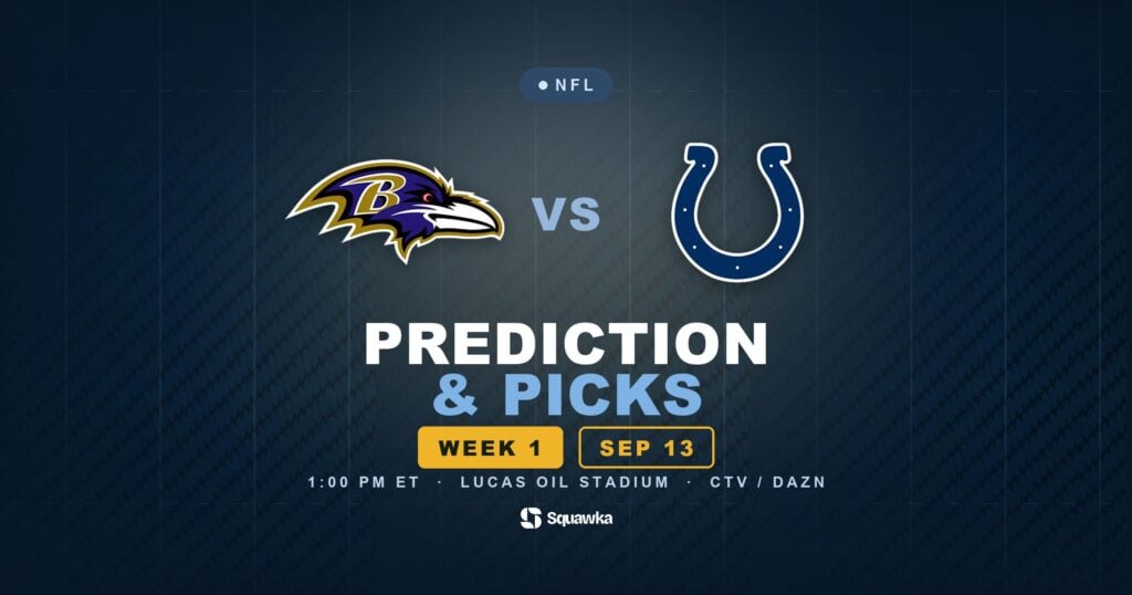 Ravens vs Colts prediction, picks and odds for Week 1 of the 2026 NFL season in Canada