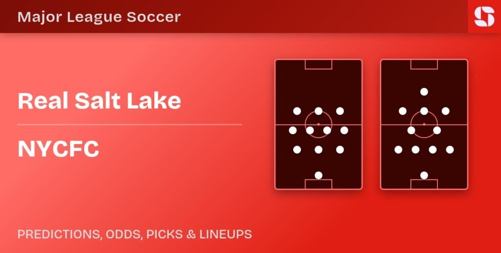 Real Salt Lake vs NYCFC predicted formations