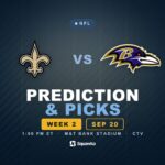 New Orleans Saints vs Baltimore Ravens prediction, picks and odds for Week 2 of the 2026 NFL season