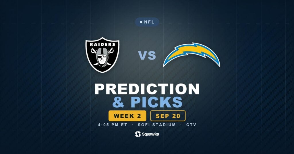 Las Vegas Raiders vs Los Angeles Chargers prediction, picks and odds for Week 2 of the 2026 NFL season