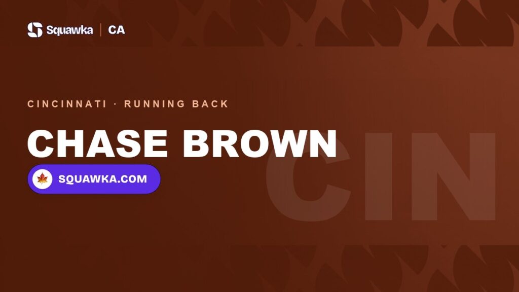 Chase Brown Cincinnati Bengals stats and game log for Canadian fans