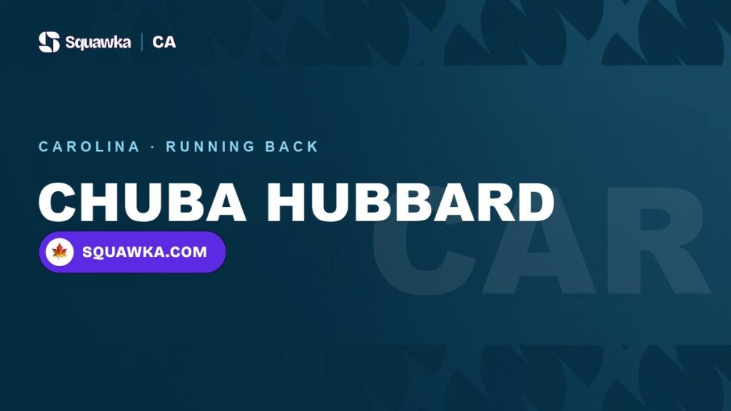 Chuba Hubbard Carolina Panthers stats and game log for Canadian fans
