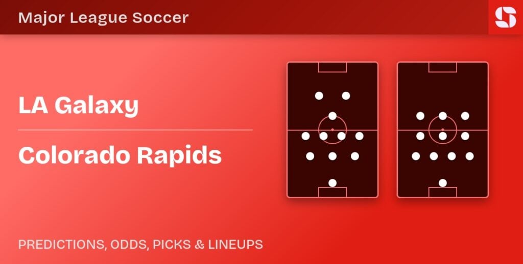 LA Galaxy vs Colorado Rapids predicted formations