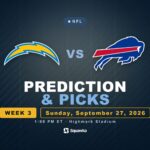 Los Angeles Chargers vs Buffalo Bills prediction, picks and odds for Week 3 of the 2026 NFL season
