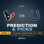 Texans vs Colts Prediction, Picks & Odds