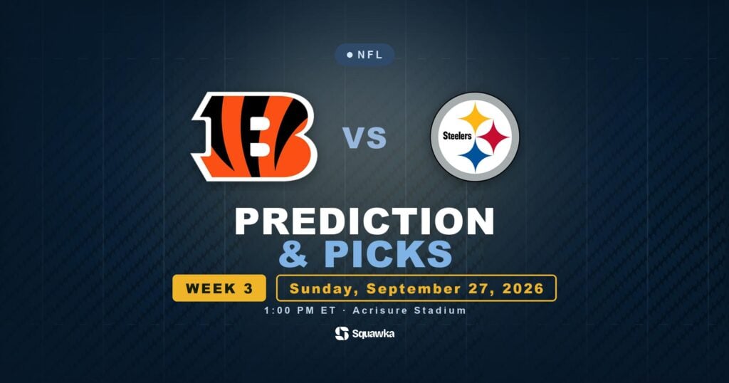 Cincinnati Bengals vs Pittsburgh Steelers prediction, picks and odds for Week 3 of the 2026 NFL season